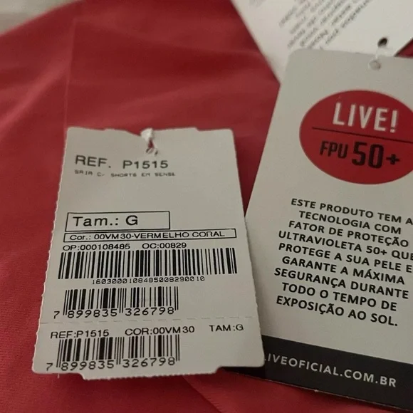 LIVE High-Rise Tennis Skirt Skort CORAL NEW NWT - Picture 7 of 13